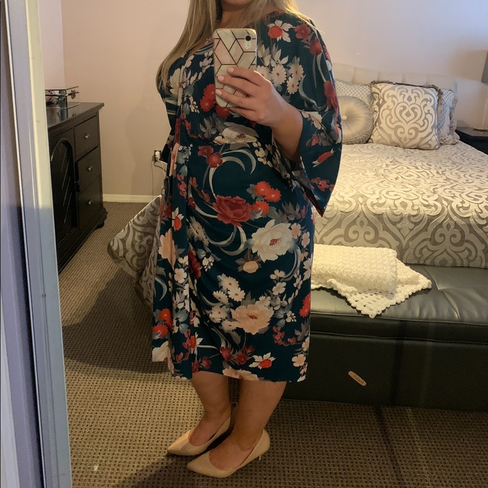 City Chic Floral Dress